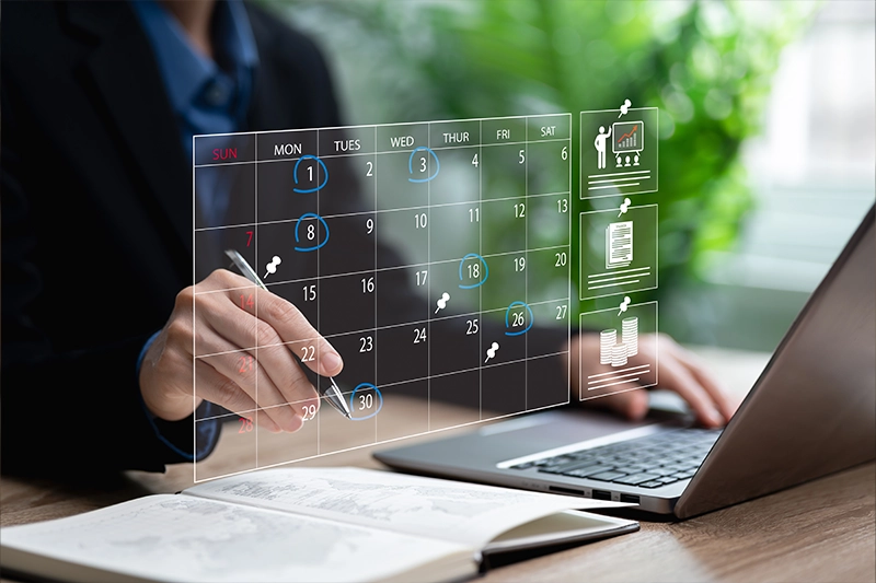 Couple reviewing mortgage calculations